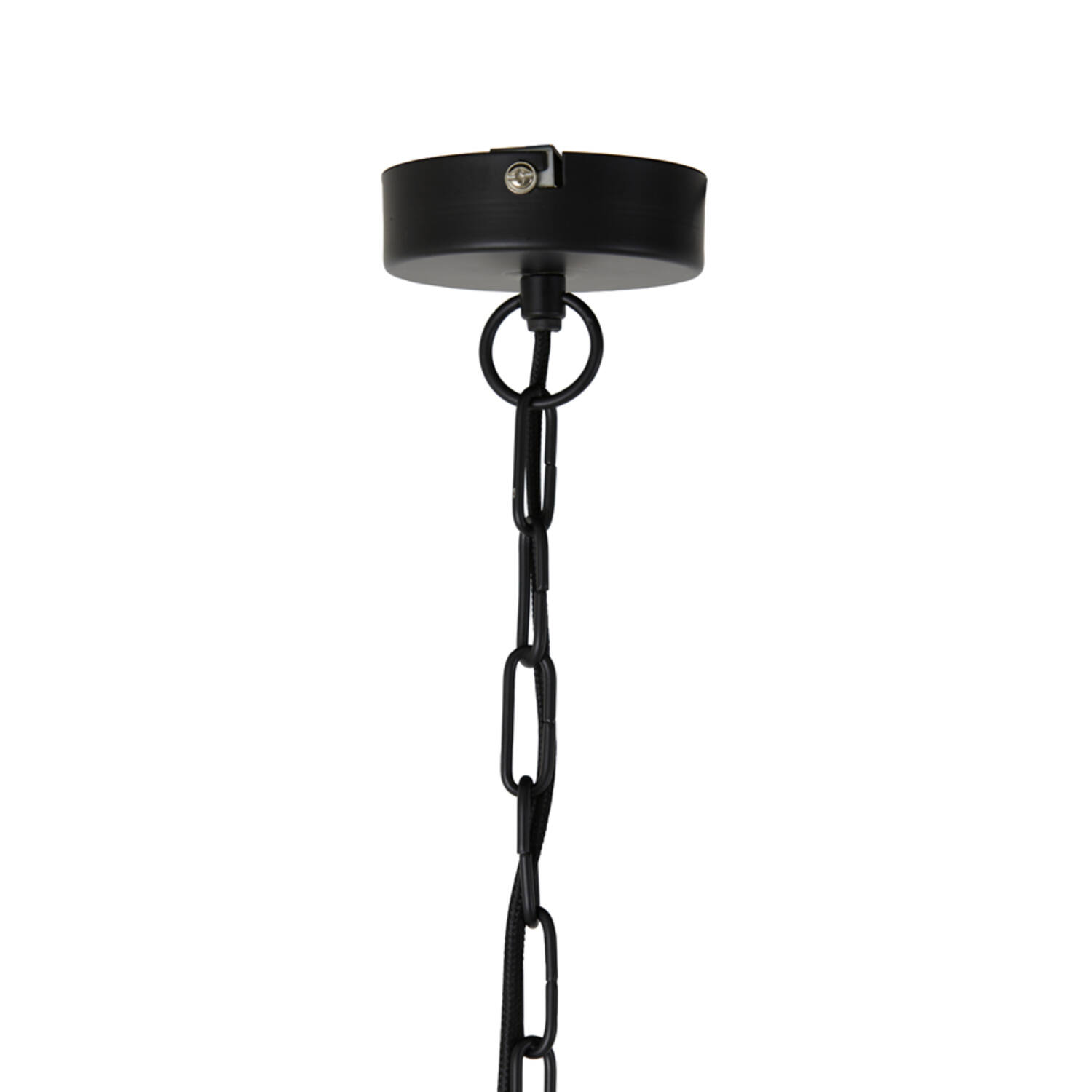 Lampe suspendue rustique noire sphérique Light & Living Sinula – Image 3