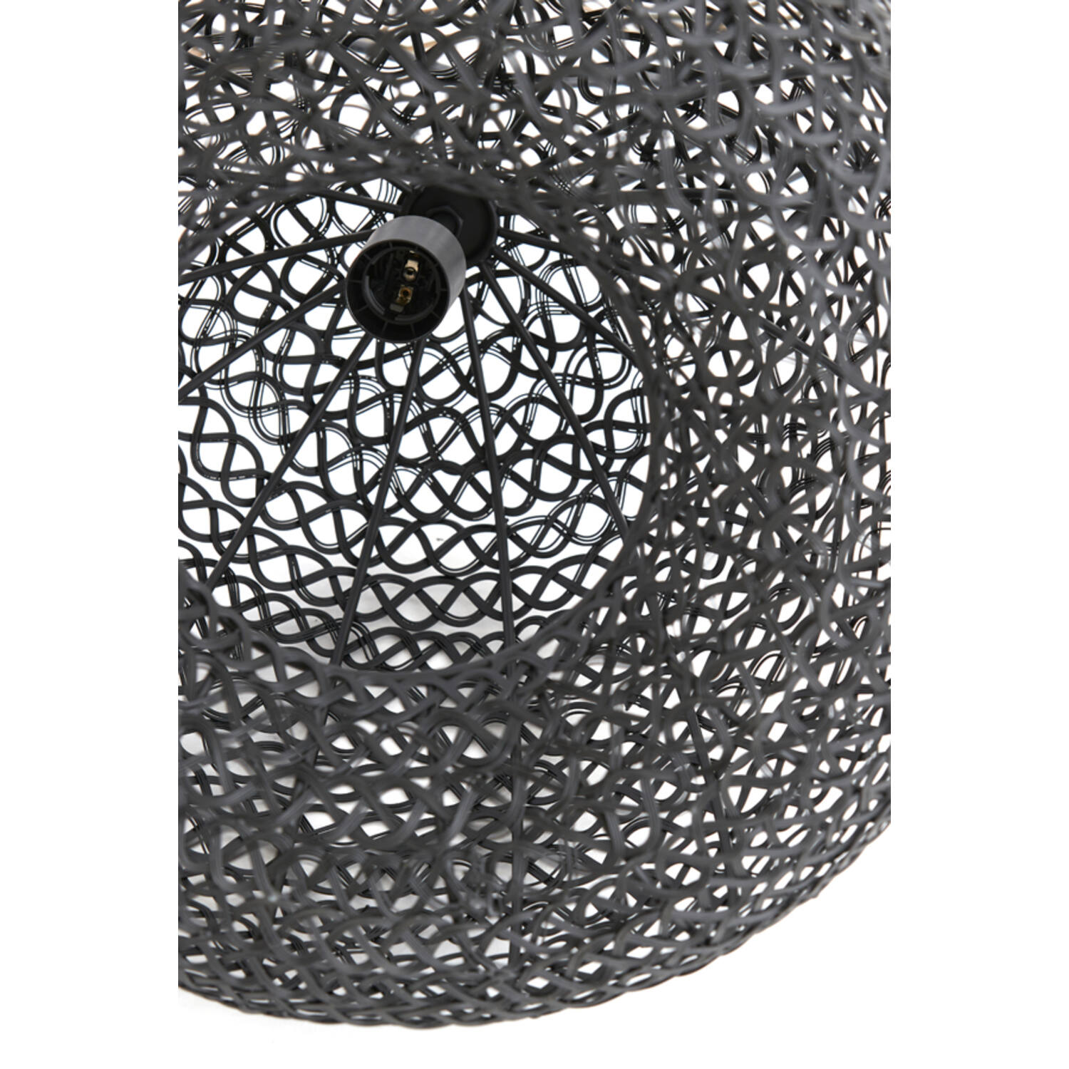 Lampe suspendue rustique noire tressée Light & Living Finou – Image 5