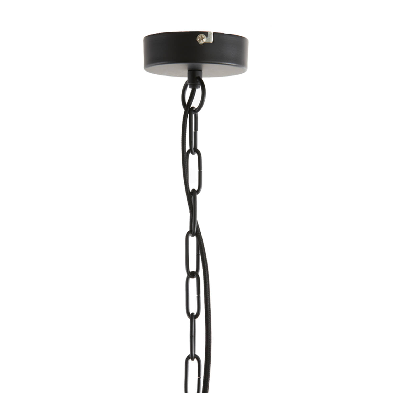 Lampe suspendue rustique noire tressée Light & Living Finou – Image 6