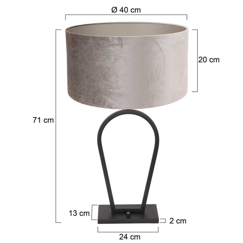 lampe-tendance-metallise-steinhauer-stang-gris-et-noir-3505zw-7