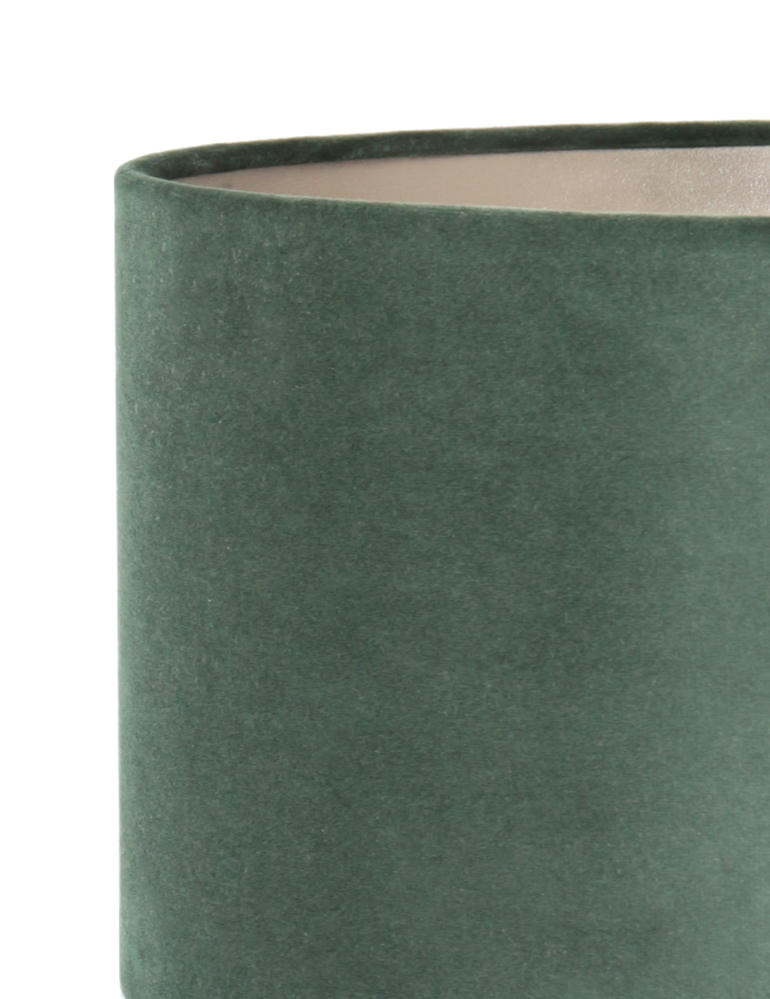 Lampe vase bois abat-jour vert velours Light & Living Milazzo – Image 3