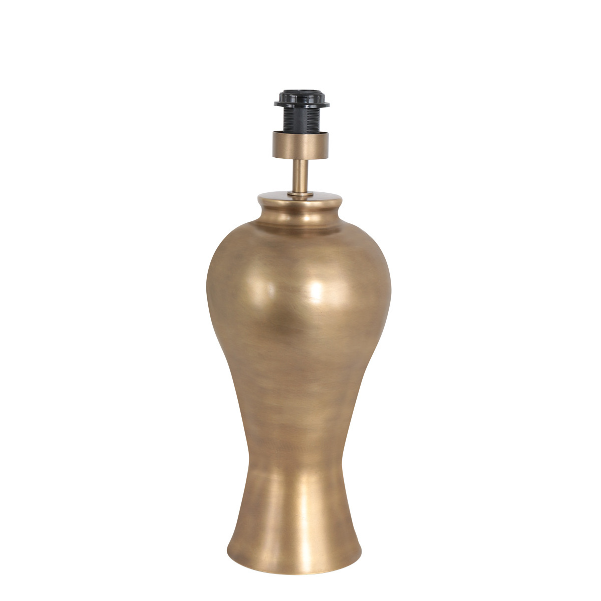 Lampe vase bronze abat-jour tissu blanc Steinhauer Laiton – Image 3