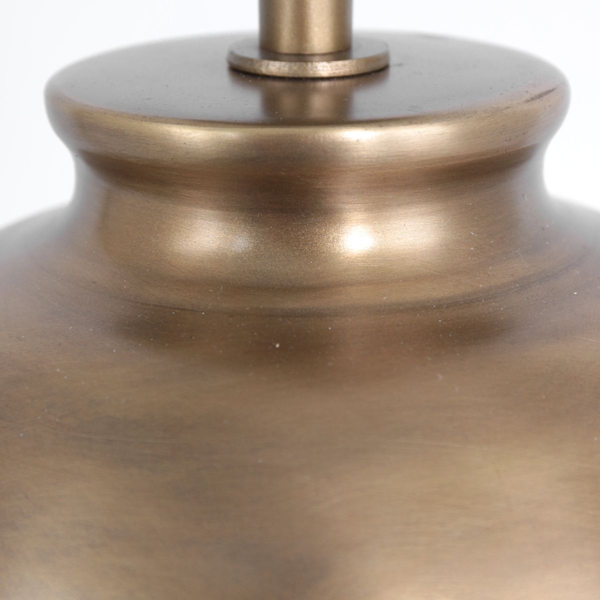 Lampe vase bronze abat-jour tissu blanc Steinhauer Laiton – Image 8