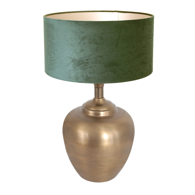 lampe-vase-classique-bronze-abat-jour-vert-steinhauer-brass-7205br-2