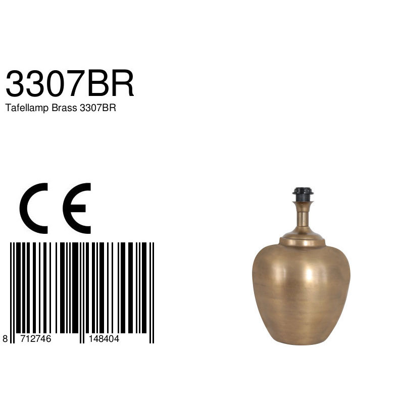 Lampe vase en bronze Steinhauer Laiton – Image 8