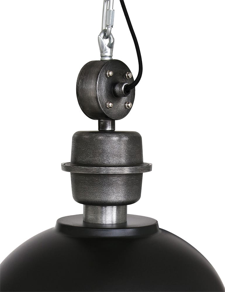 lampeà suspension 3 lumières industrielle Steinhauer Bikkel noires – Image 3