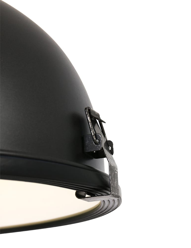 lampeà suspension 3 lumières industrielle Steinhauer Bikkel noires – Image 4