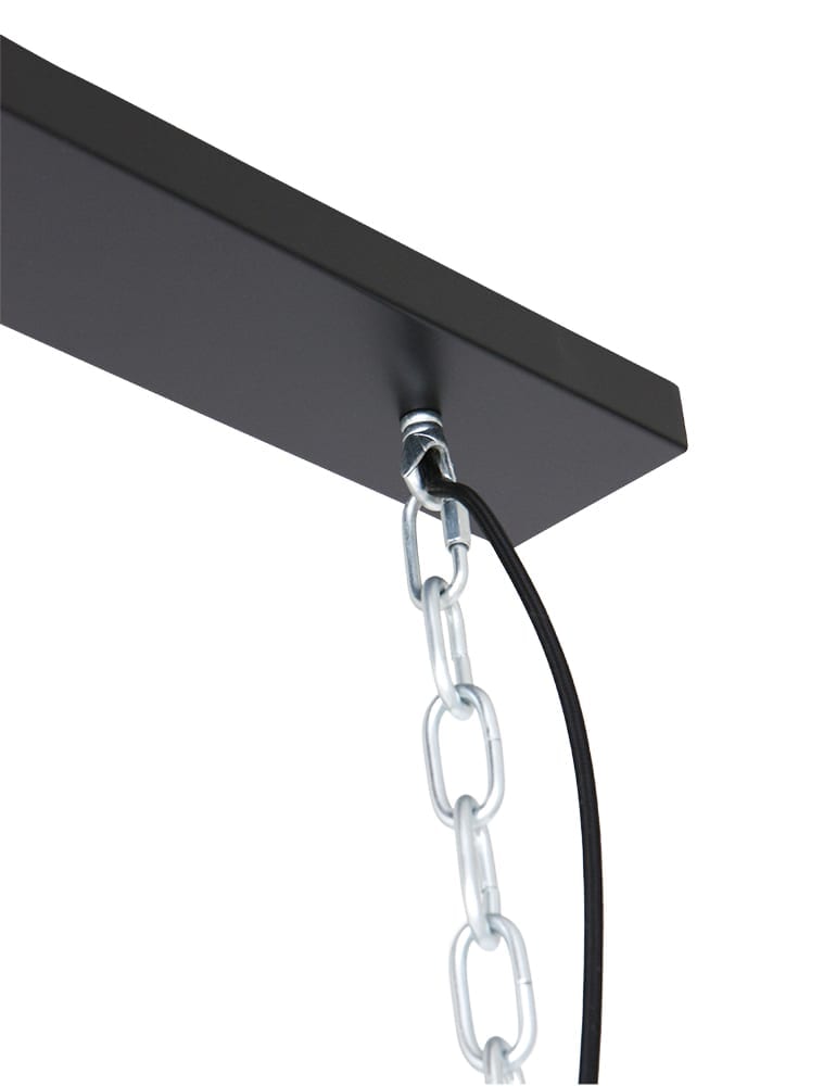 lampeà suspension 3 lumières industrielle Steinhauer Bikkel noires – Image 6