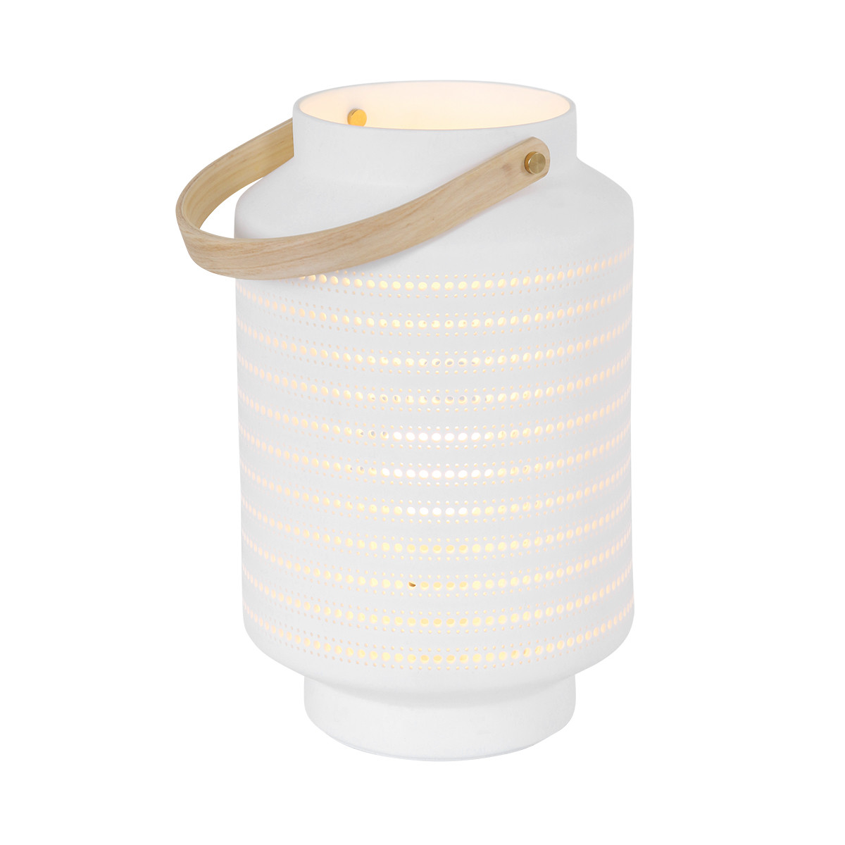 Lanterne blanche avec trous Anne Lighting Porcelaine blanc – Image 10