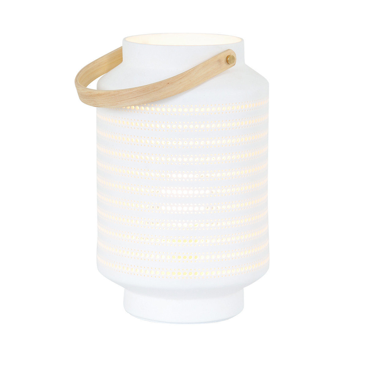 Lanterne blanche avec trous Anne Lighting Porcelaine blanc – Image 11