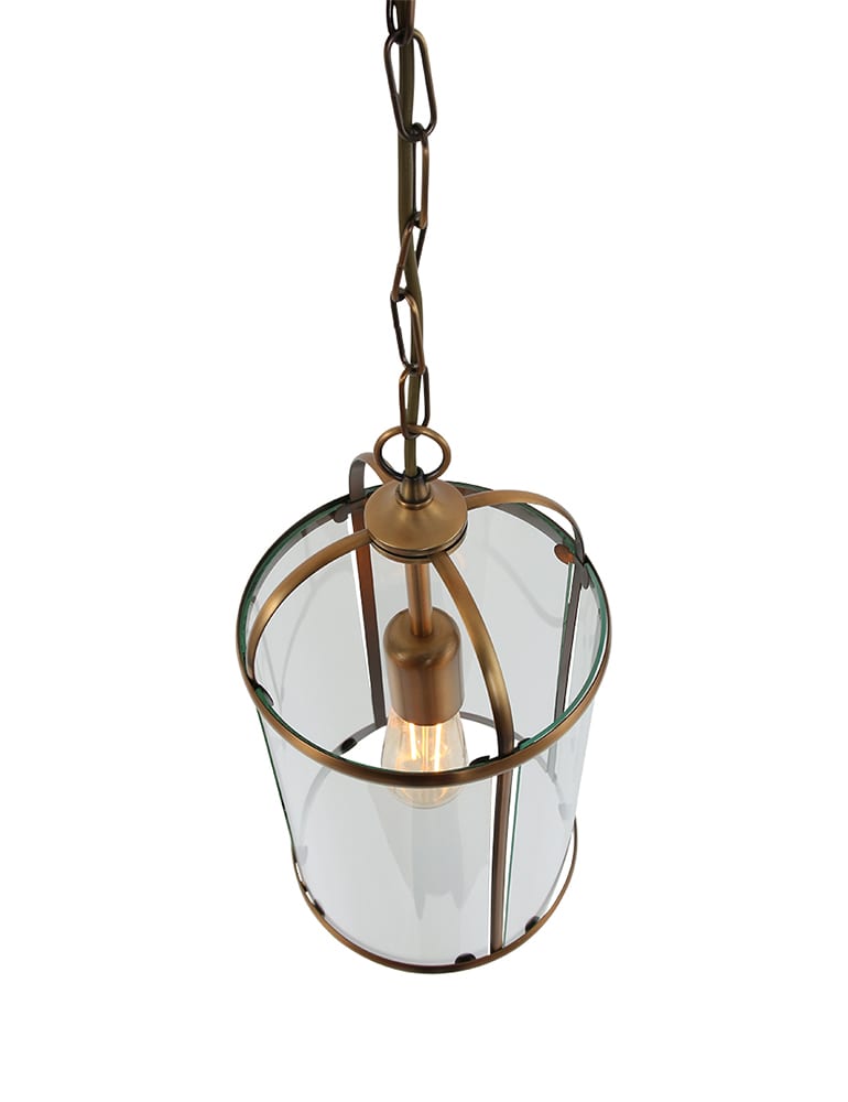 Lanterne en verre / métal classique en bronze Steinhauer Pimpernel – Image 3