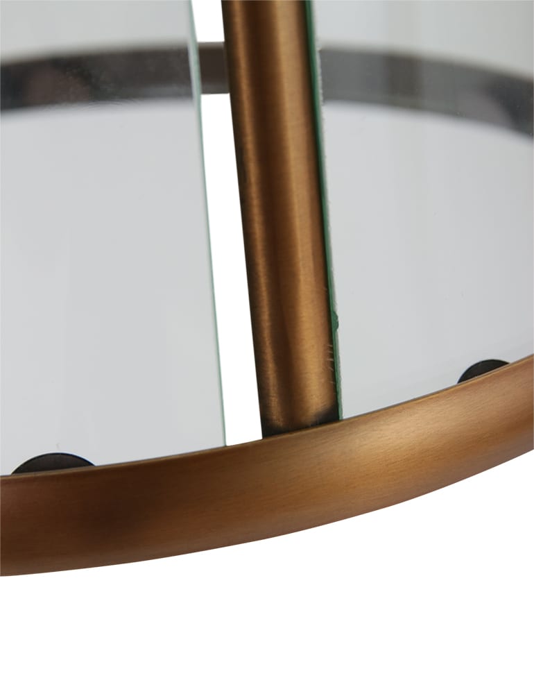 Lanterne en verre / métal classique en bronze Steinhauer Pimpernel – Image 4