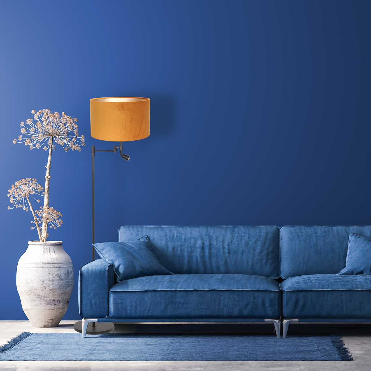 Liseuse et lampadaire Steinhauer Stang or et noir – Image 3