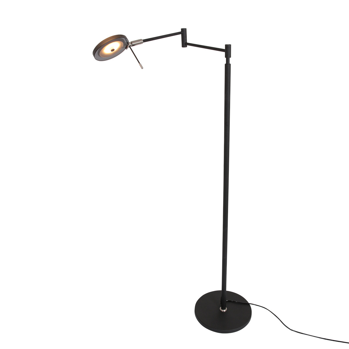Liseuse LED sur pied verre fumé Steinhauer Turound noir – Image 13