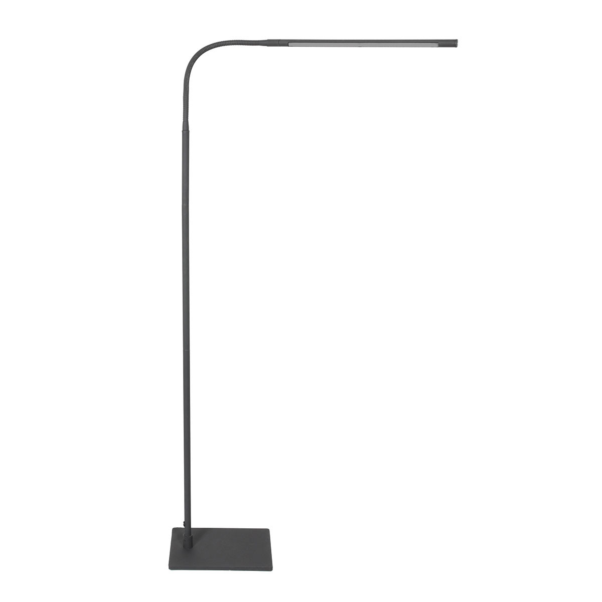 Lampadaire moderne réglable noir Mexlite Serpent – Image 2