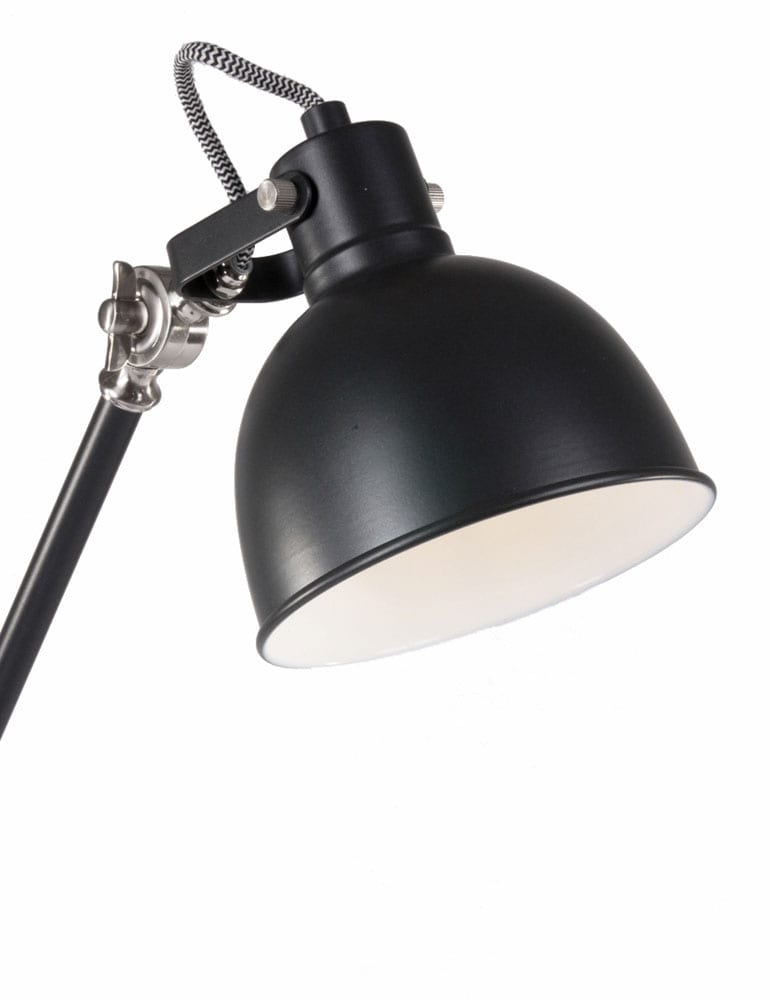 Luminaire sur pied noir style industriel Mexlite Cera 170 cm – Image 6