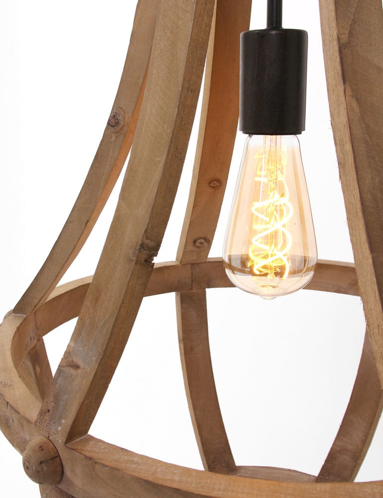 Suspension avec poulie en bois Anne Light & Home Liberty Bell – Image 7