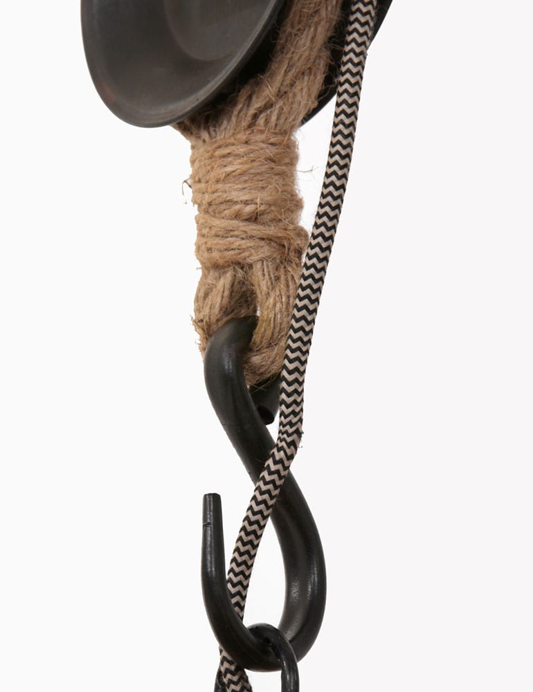 Suspension avec poulie en bois Anne Light & Home Liberty Bell – Image 9