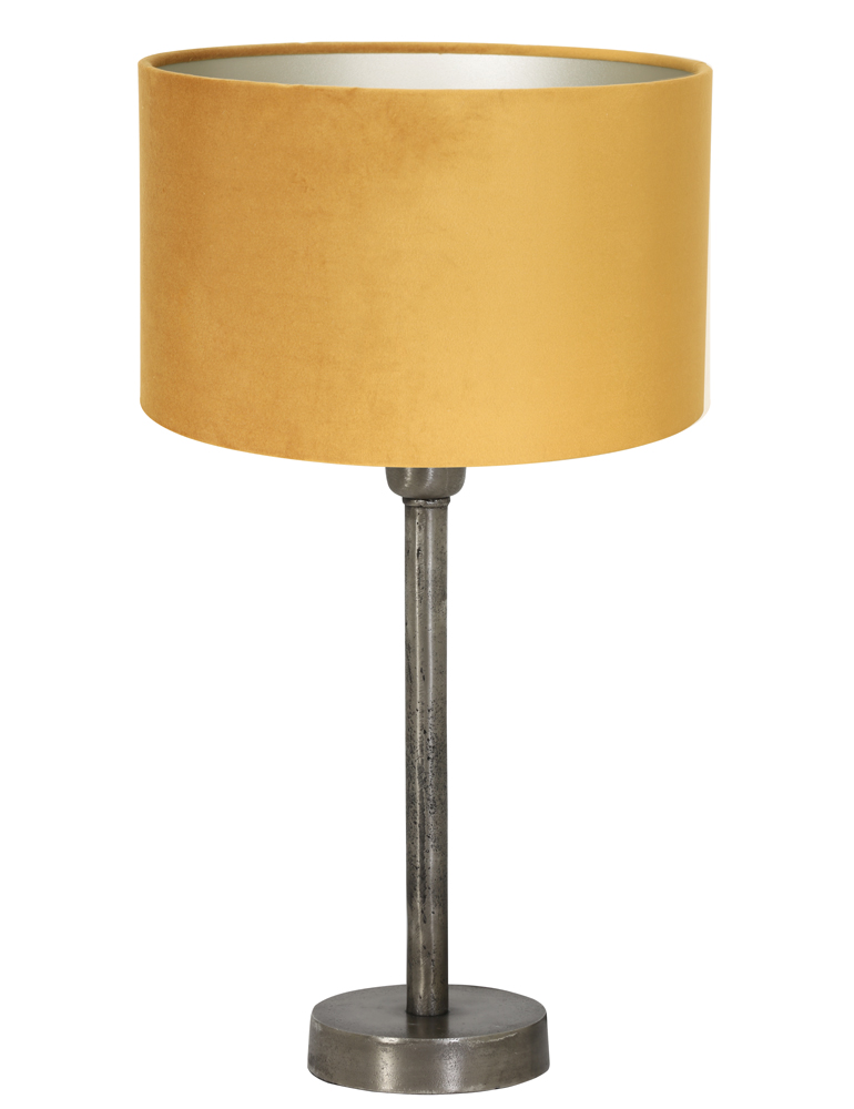 pied-de-lampe-acier-avec-abat-jour-ocre-light-et-living-undai-8411st