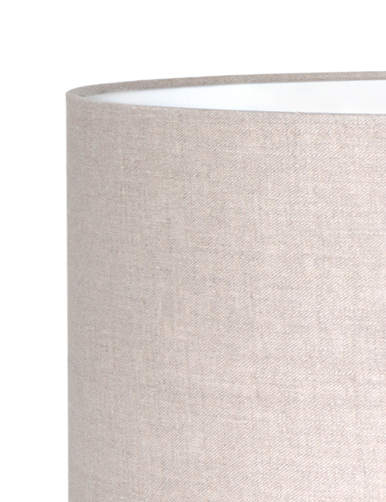 Pied de lampe carré abat-jour rond Light & Living Mace beige – Image 3