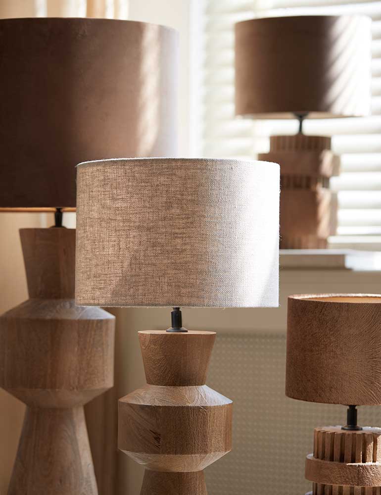 Pied de lampe de chevet bois Light & Living Gregor marron – Image 3