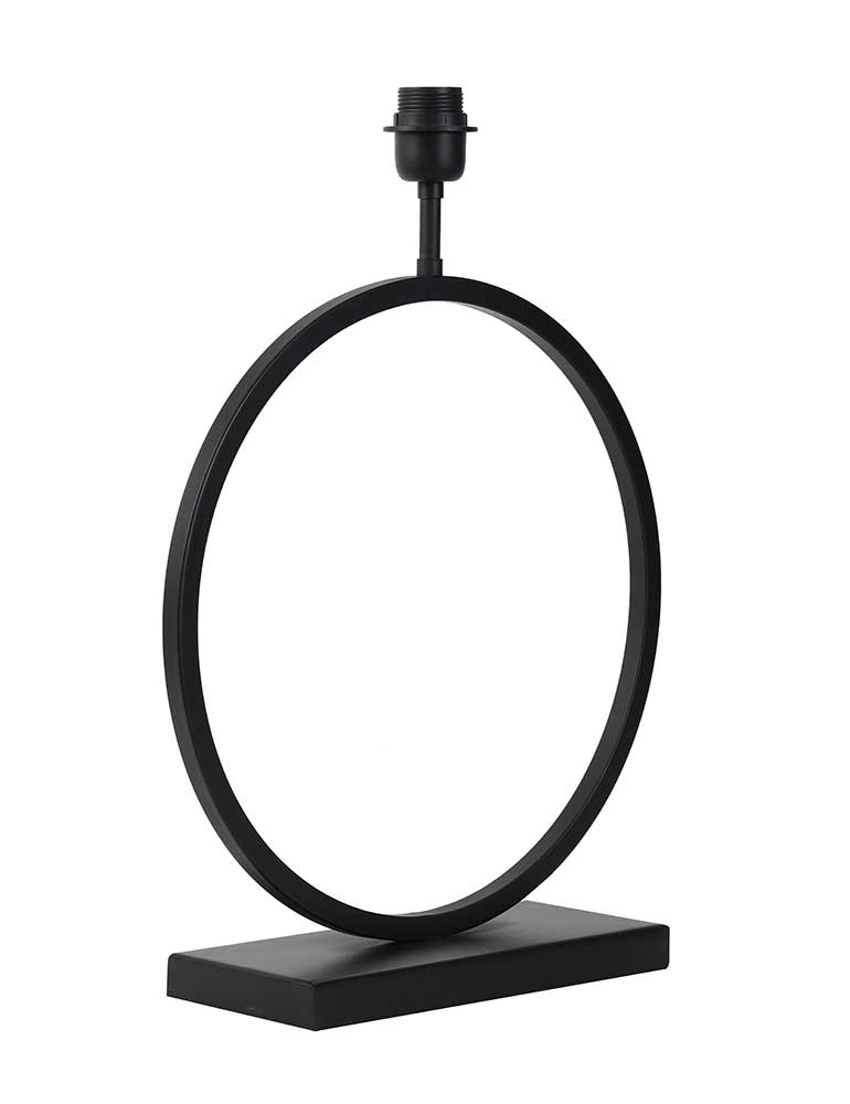 Pied de lampe de chevet cercle Light & Living Liva noir – Image 2