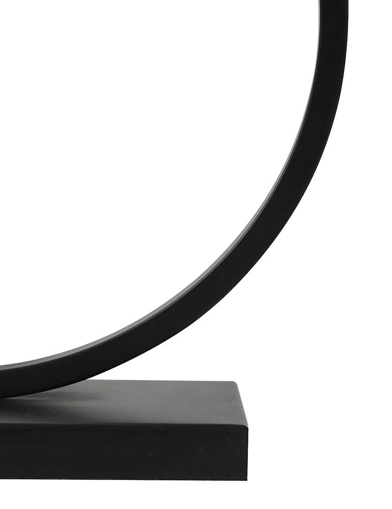 Pied de lampe de chevet cercle Light & Living Liva noir – Image 6