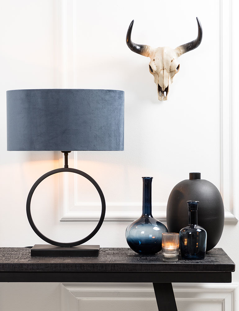 Pied de lampe rond Liva Light & Living noir – Image 3