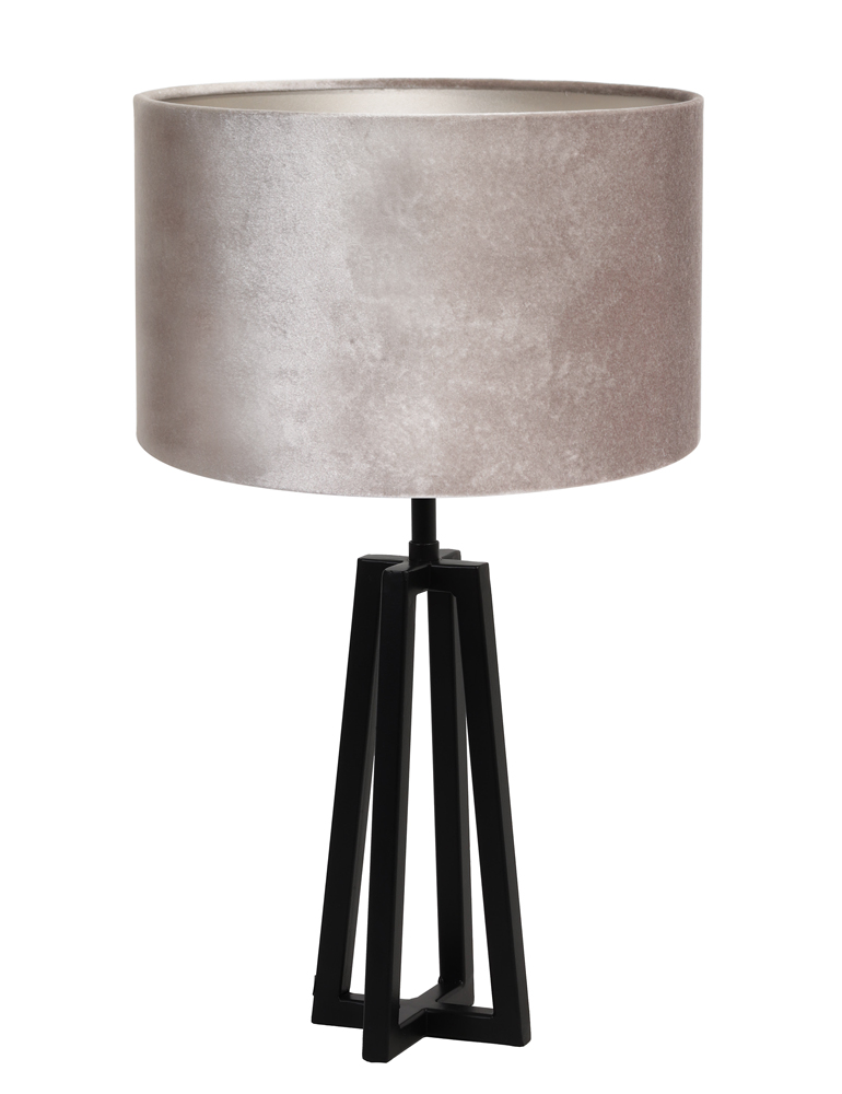 pied-de-lampe-triangulaire-noir-elegant-avec-abat-jour-argente-light-et-living-miley-8319zw