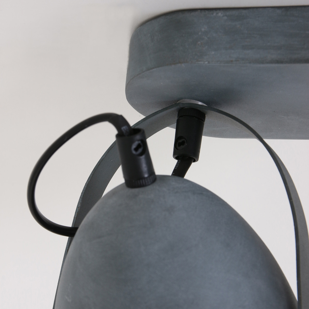 Spot en métal gris et verre industriel Mexlite Paco – Image 11