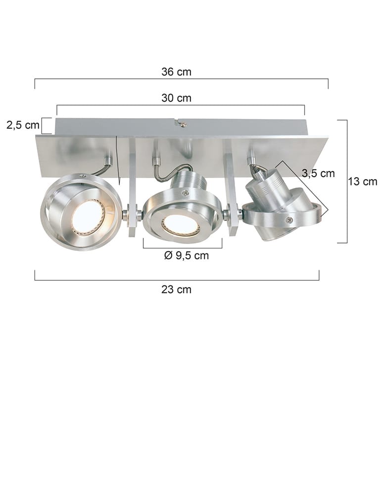 Plafonnier 3 lumières Steinhauer West Point – Image 8