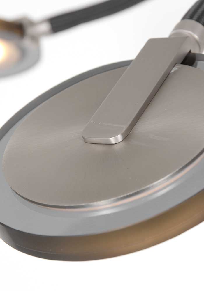 Plafonnier 5 lumières Steinhauer Turound acier et noir – Image 4