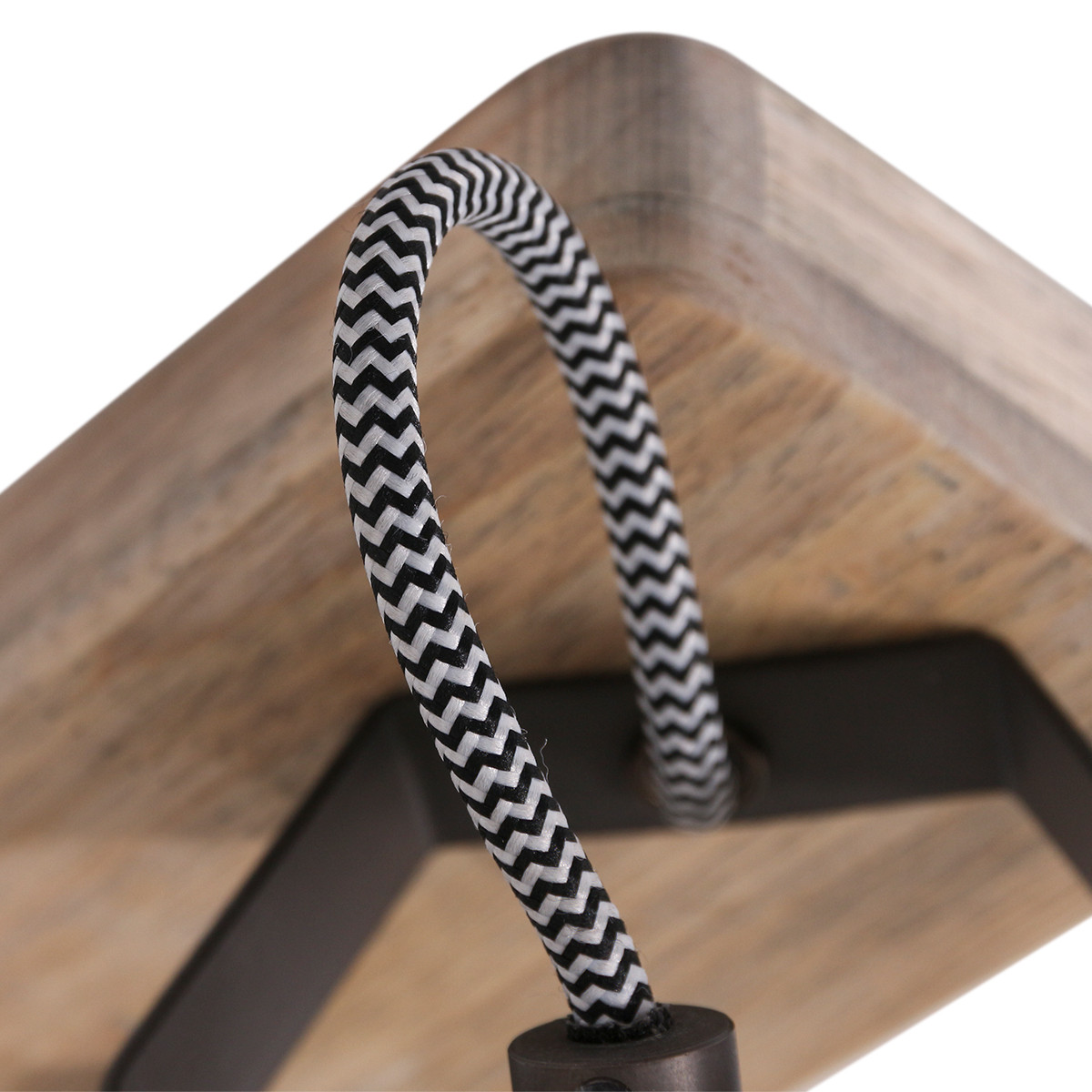 Plafonnier à double lampe Mexlite Gearwood couleur acier – Image 3