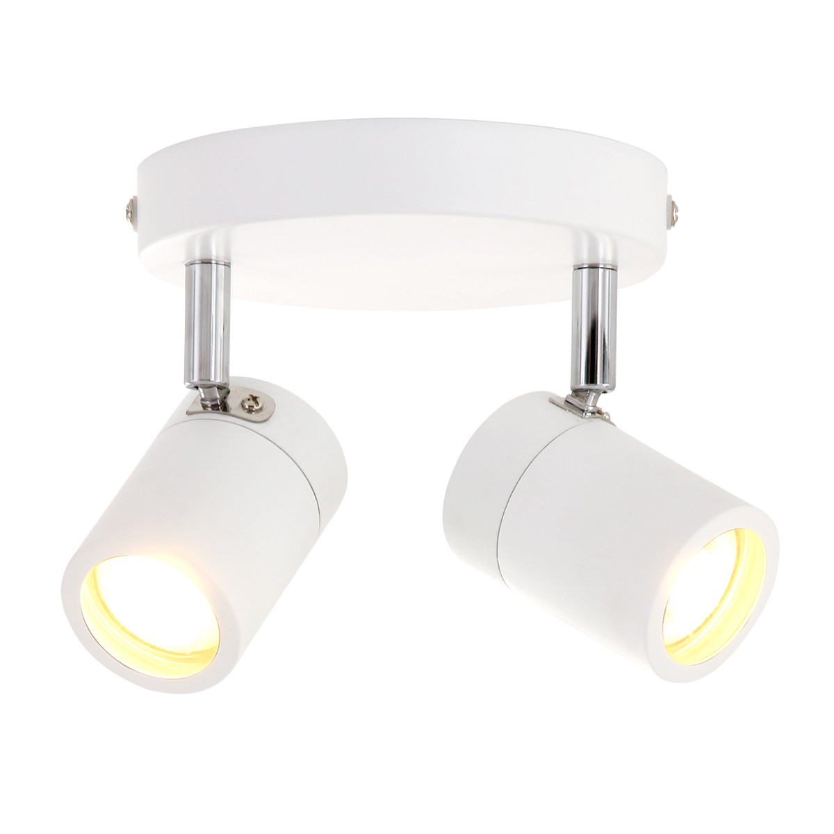 Spot moderne en métal blanc Mexlite Upround LED – Image 12