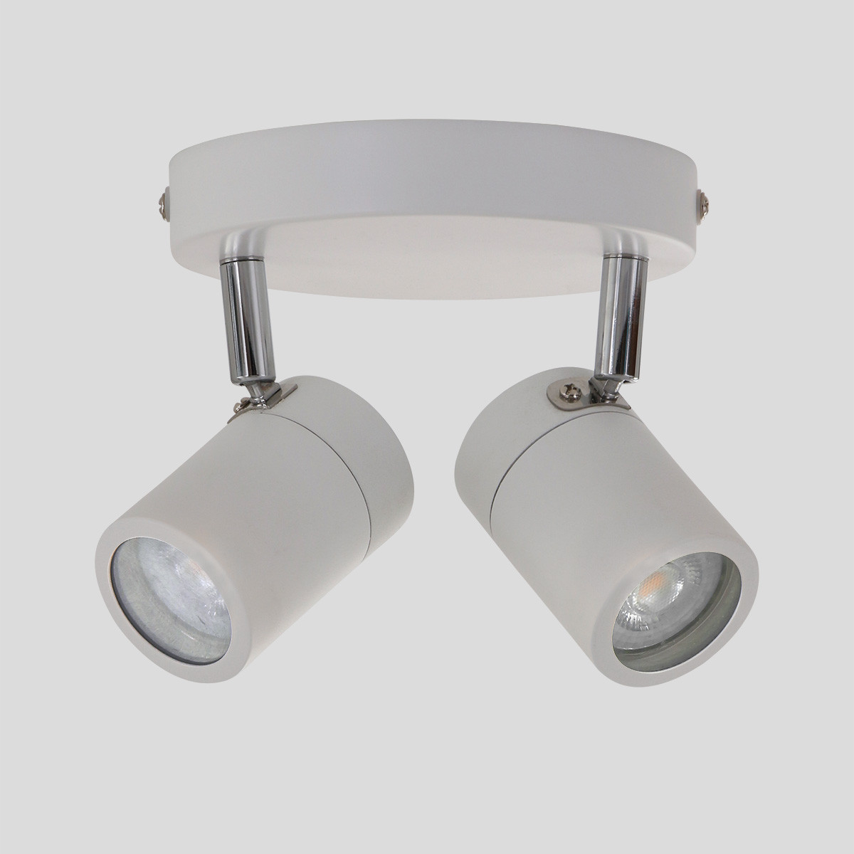 Spot moderne en métal blanc Mexlite Upround LED – Image 13