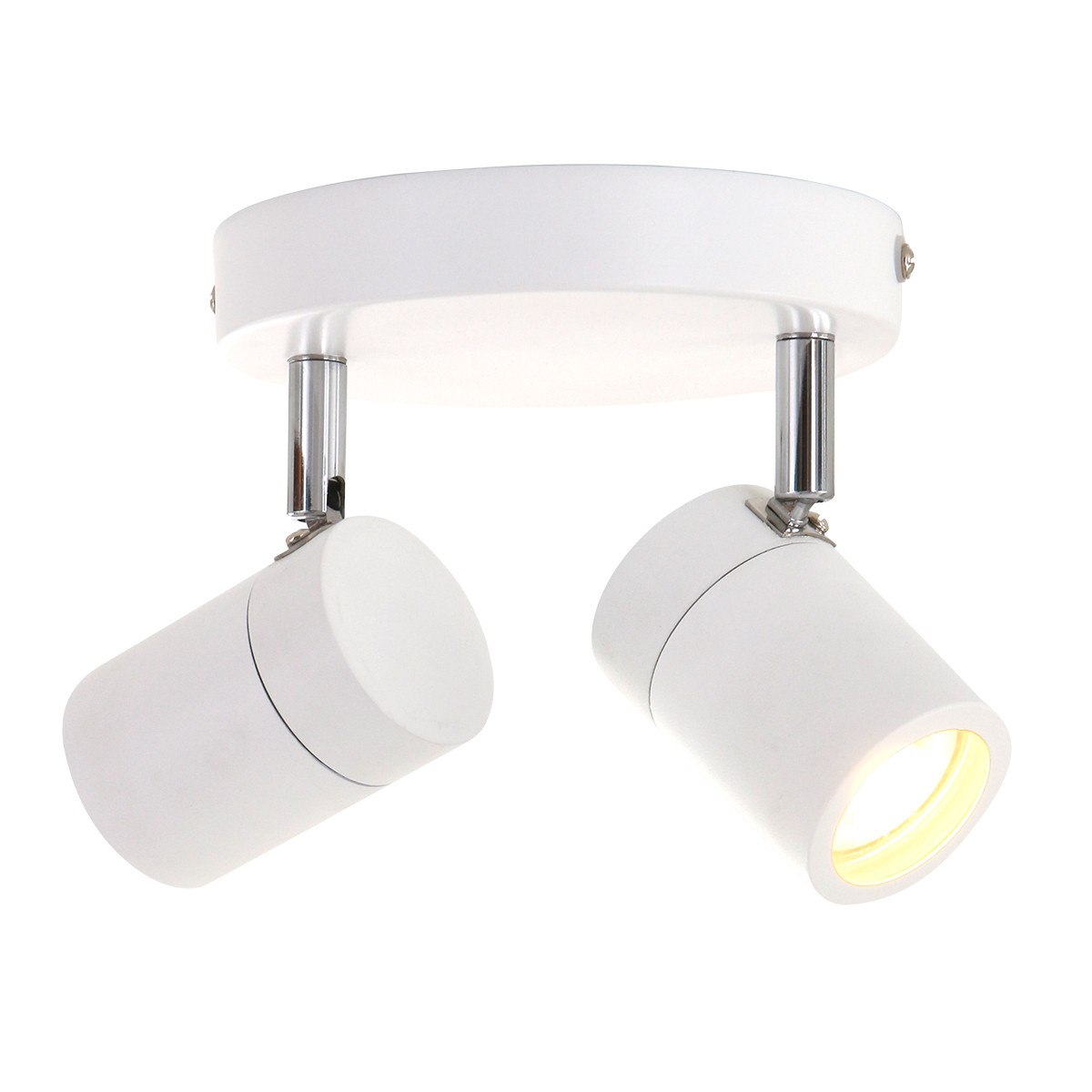 Spot moderne en métal blanc Mexlite Upround LED – Image 2