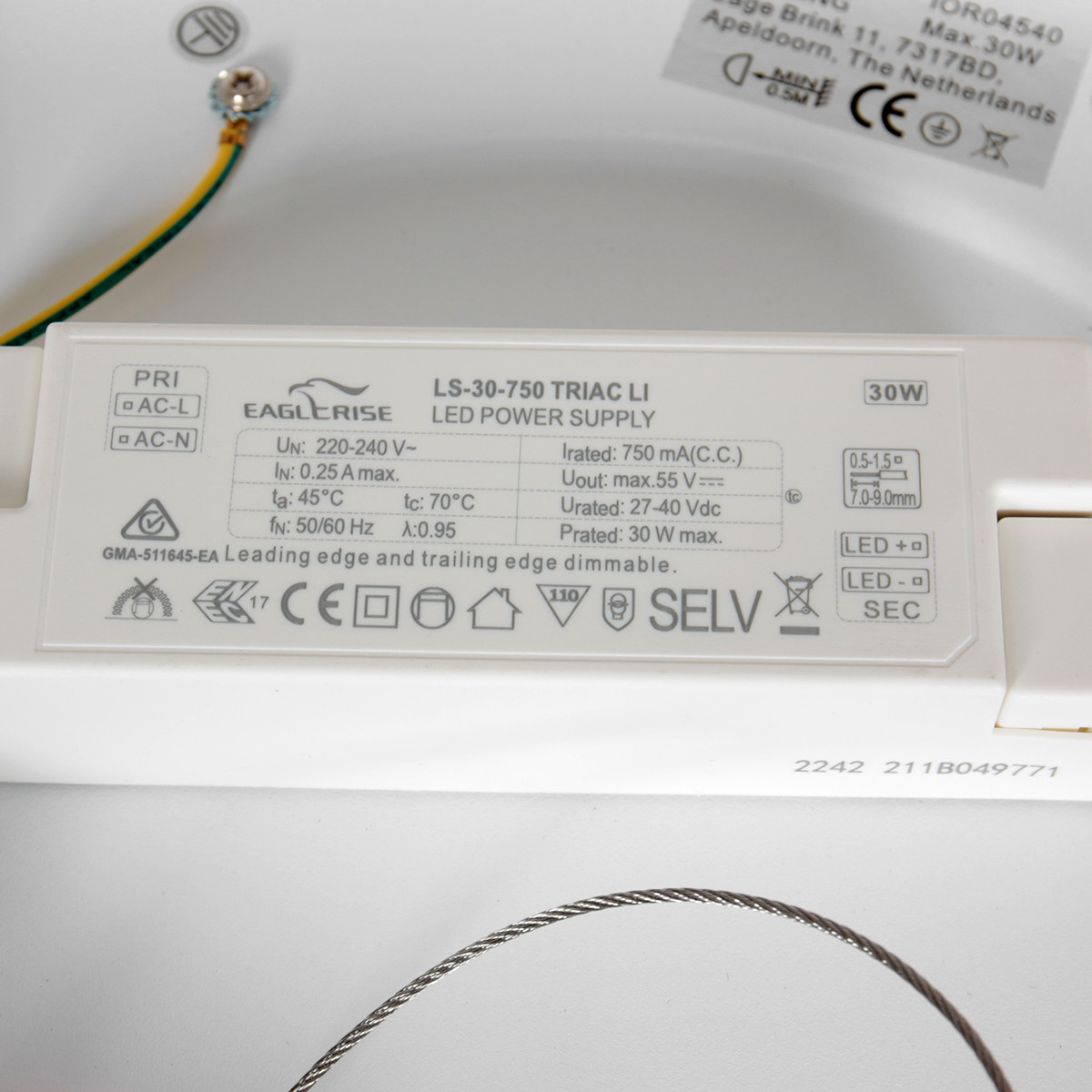 Plafonnier moderne en métal et plastique Steinhauer Ringlede – Image 14