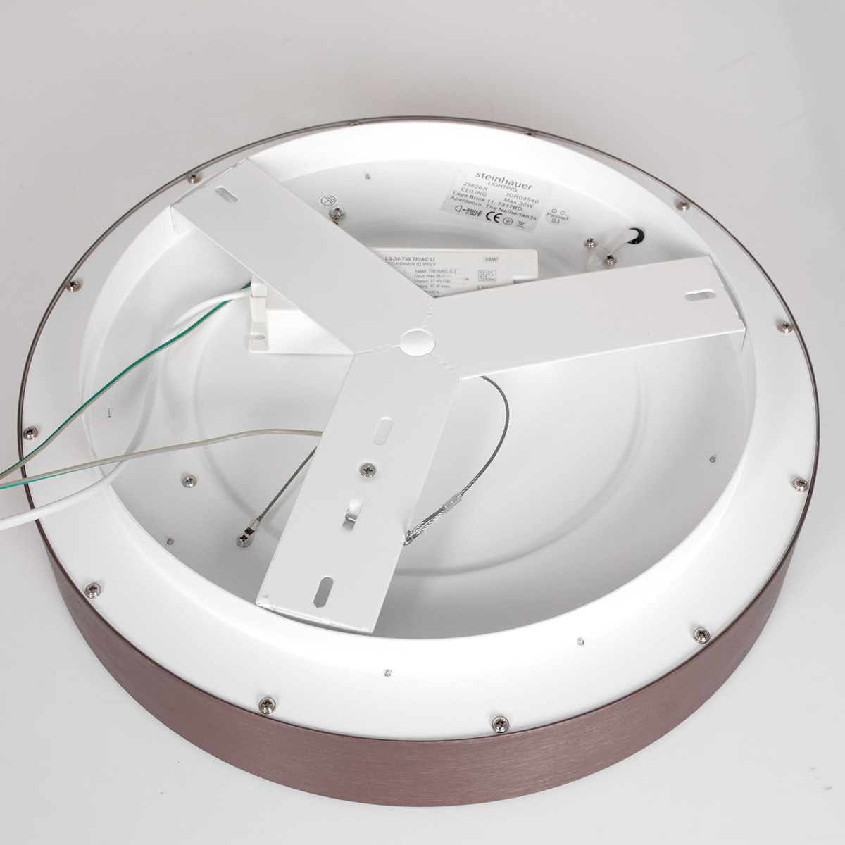 Plafonnier moderne en métal et plastique Steinhauer Ringlede – Image 17