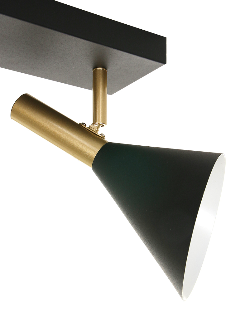 Plafonnier double-spot Anne Lighting Anne’s Choice noir et doré – Image 7