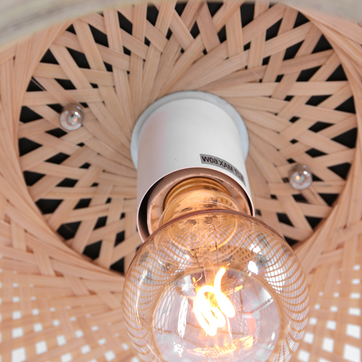 Plafonnier en bambou Anne Lighting Maze beige – Image 9