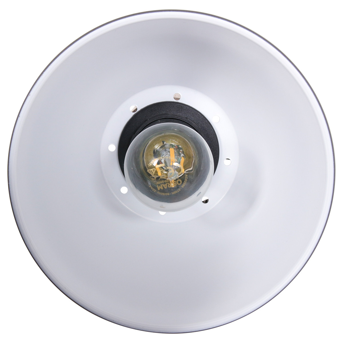 Spot industriel anthracite en métal et bois de caoutchouc Mexlite Gearwood – Image 4