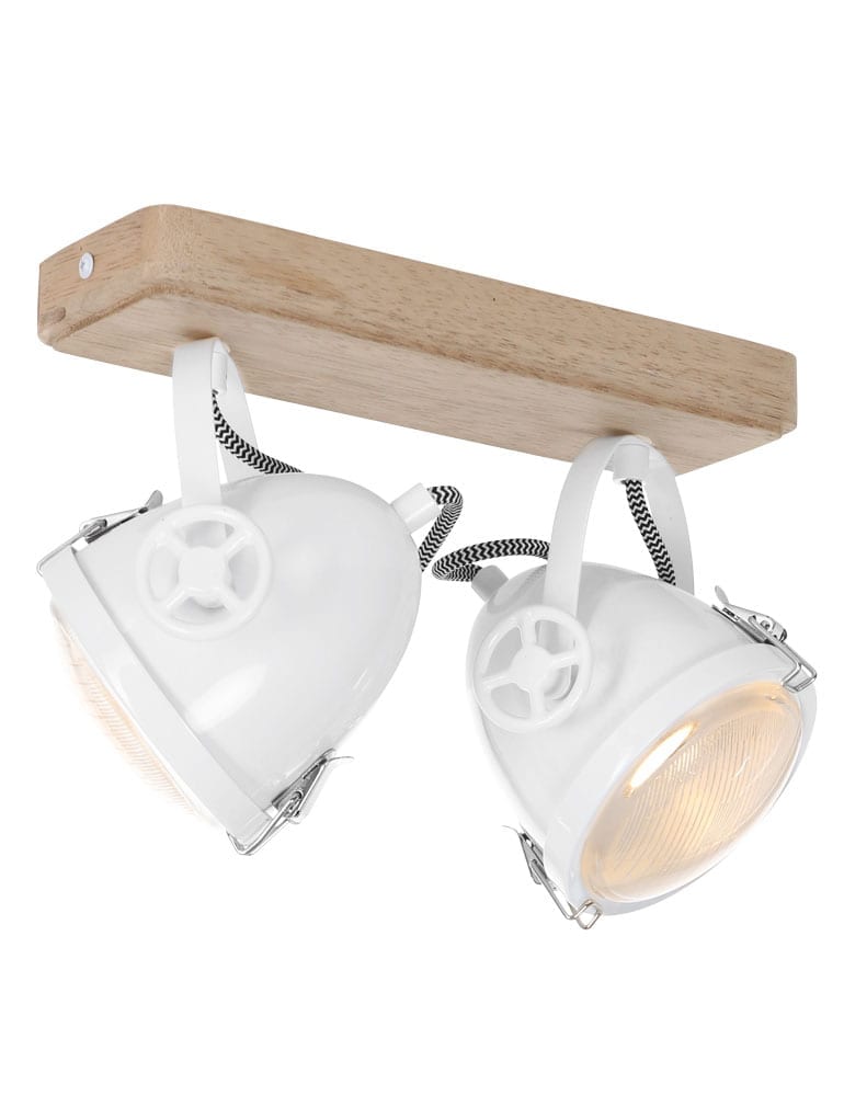 plafonnier industriel 2 lampes Mexlite Harve – Image 2