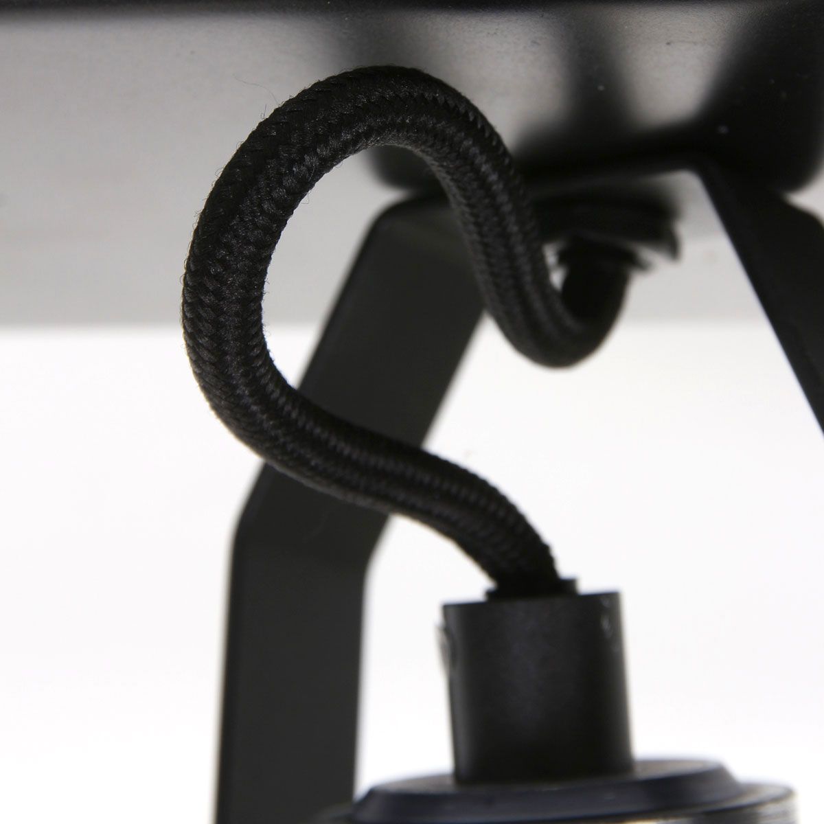 Spot industriel noir en métal Steinhauer Brooklyn – Image 14