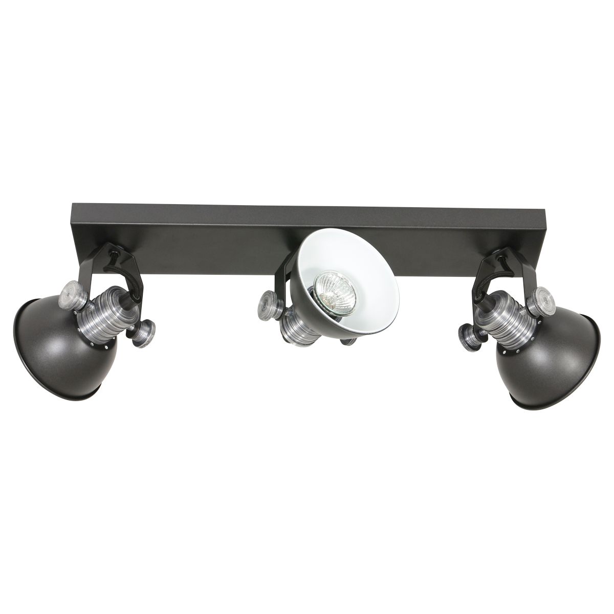 Spot industriel noir en métal Steinhauer Brooklyn – Image 15