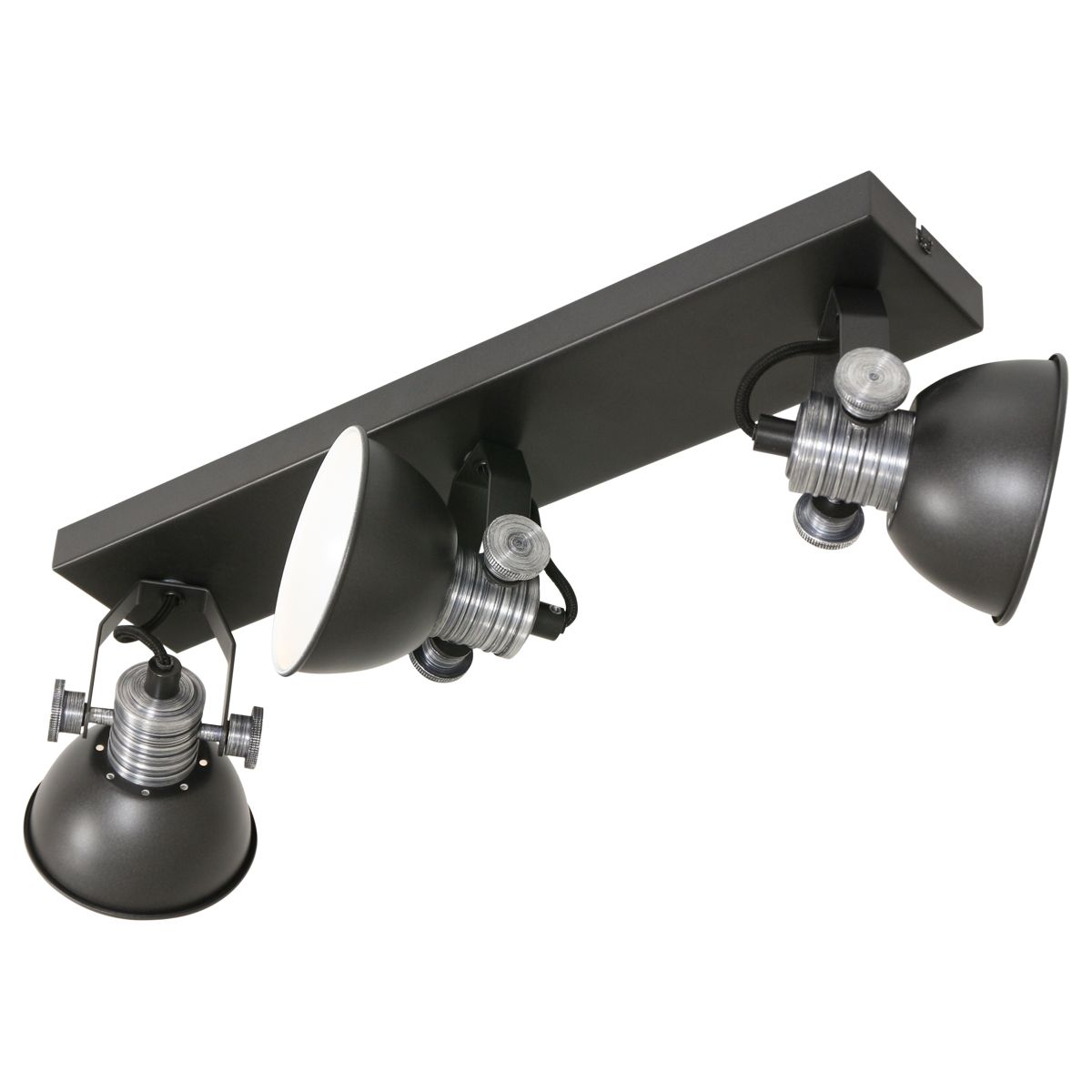 Spot industriel noir en métal Steinhauer Brooklyn – Image 19