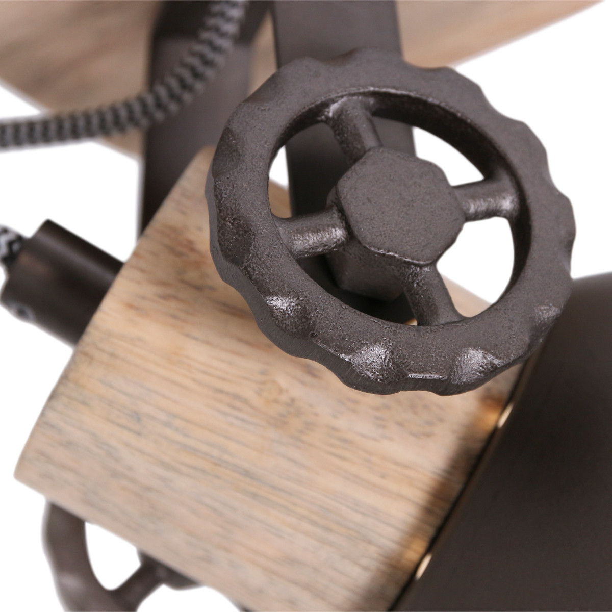 Plafonnier industriel Mexlite Gearwood gris anthracite – Image 4