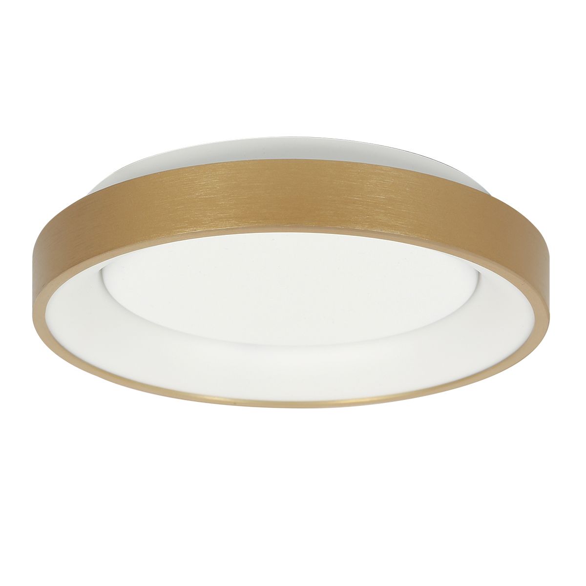 Plafonnier LED Doré Rond Minimaliste Steinhauer Ringlede or et opaque – Image 2
