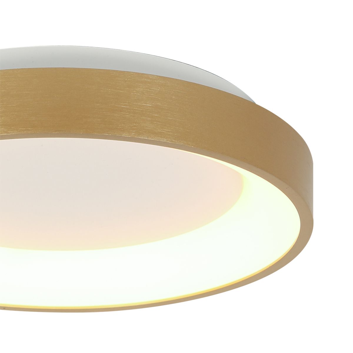 Plafonnier LED Doré Rond Minimaliste Steinhauer Ringlede or et opaque – Image 3