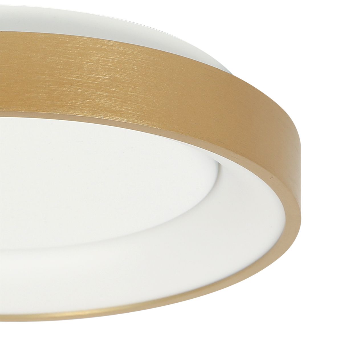 Plafonnier LED Doré Rond Minimaliste Steinhauer Ringlede or et opaque – Image 4