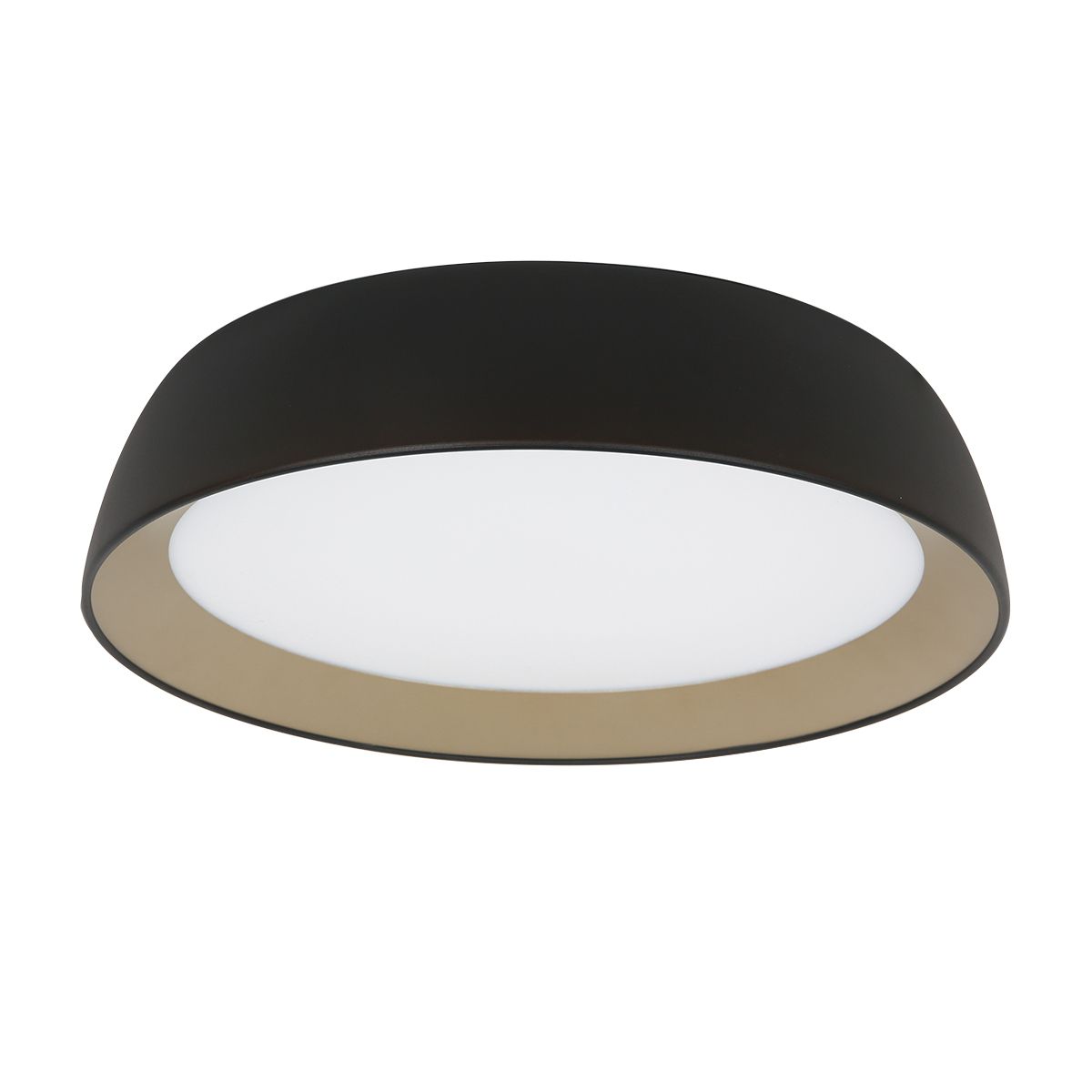 Plafonnier LED Noir Chic en Forme d'Anneau Steinhauer Mykty or et noir – Image 2